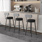 Contemporary Matte Finish Velvet Stool Milk Tea Shop Footrest Barstool