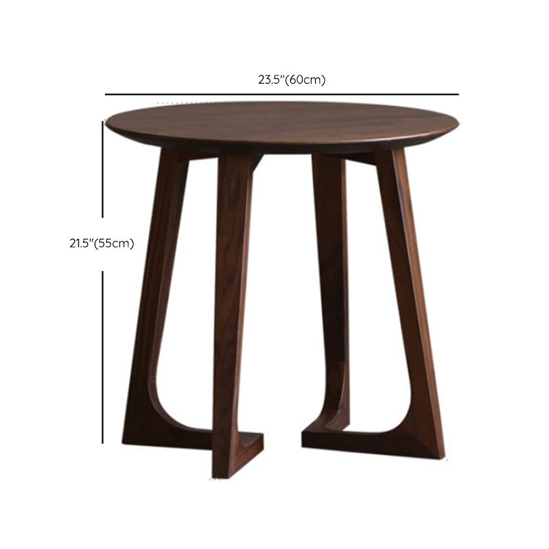Solid Wood Round Coffee Table in Brown Scandinavian 2 Pieces Cocktail Table Set Clearhalo 'Coffee & Accent Tables' 'Coffee Tables' 'coffee_tables' 'furn' 'furn_coffee_tables' 'Furniture' 'Living Room Furniture' 1200x1200_5e3f25e6-9ead-44f8-b6e4-b42b5062e312
