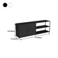 12.99"D TV Stand Industrial Style Open Storage TV Console with 3-shelf Clearhalo 'furn' 'furn_tv_stands_entertainment_centers' 'Furniture' 'Living Room Furniture' 'TV Stands & Entertainment Centers' 'TV Stands & Media Storage Furniture' 'tv_stands_entertainment_centers' 1200x1200_5e3f68cd-6df4-4001-99db-41cd96ba4467