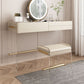 Vanity di trucco largo 15,74 "con 3 cassetti di stoccaggio Brive White Dresser