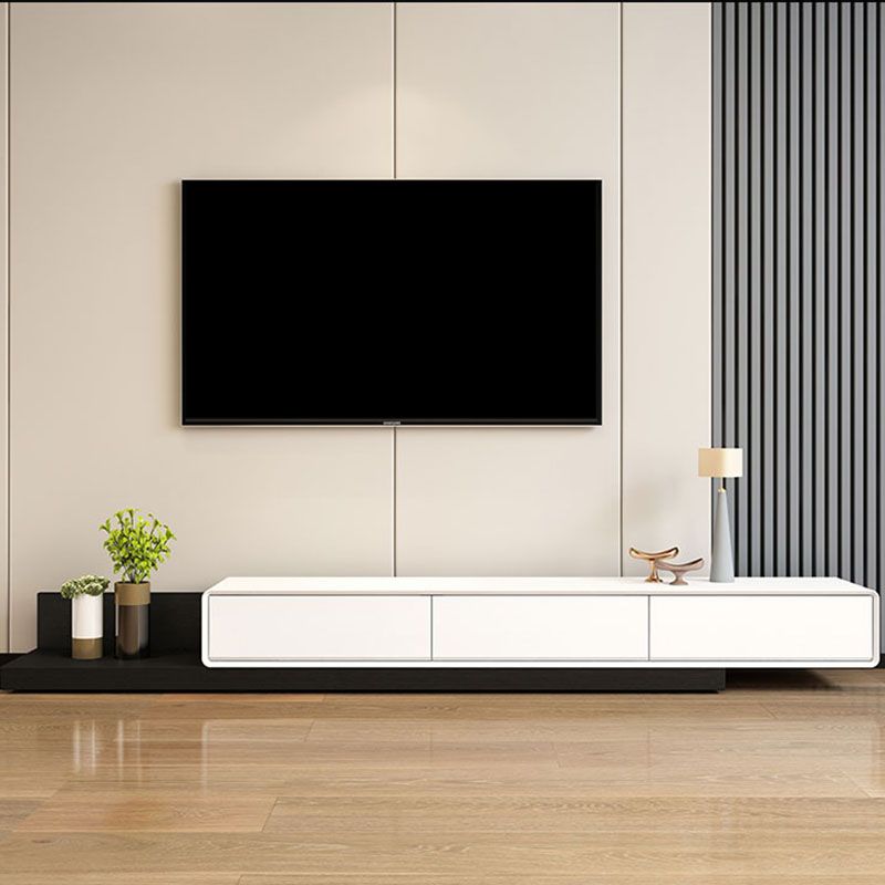 Contemporary Faux Wood TV Stand Console Enclosed Storage TV Stand Clearhalo 'furn' 'furn_tv_stands_entertainment_centers' 'Furniture' 'Living Room Furniture' 'TV Stands & Entertainment Centers' 'TV Stands & Media Storage Furniture' 'tv_stands_entertainment_centers' 1200x1200_5e403c78-db4f-4b60-93a1-15bcd620a422