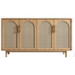 Home Rectangle Sideboard Cabinet Wooden Side Board with Doors