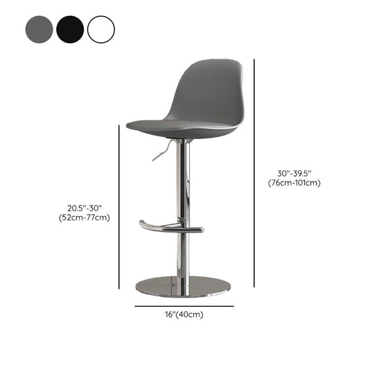 Industrial Backrest Rotatable Counter Stool Iron Cafe Bar Stool with Cushion and Pedal Clearhalo 'Bar Furniture' 'Bar Stools' 'bar_stools' 'furn' 'furn_bar_stools' 'Furniture' 'Kitchen & Dining Furniture' 1200x1200_5e418dd0-2e25-434f-9720-920e2eeafed3