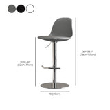 Industrial Backrest Rotatable Counter Stool Iron Cafe Bar Stool with Cushion and Pedal Clearhalo 'Bar Furniture' 'Bar Stools' 'bar_stools' 'furn' 'furn_bar_stools' 'Furniture' 'Kitchen & Dining Furniture' 1200x1200_5e418dd0-2e25-434f-9720-920e2eeafed3