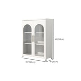 Scandinavian 13.77" Wide 1-door Metal  Accent Cabinet in White
