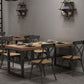 Industrial Rectangle Dining Table Pine Solid Wood Table with Black Trestle Base for Home Use Clearhalo ' dining_table' 'Dining Tables & Seating' 'Dining Tables' 'furn' 'furn_dining_table' 'Furniture' 'furniture_dining_table' 'Kitchen & Dining Furniture' 'kitchen&dining_furn' 'kitchen' 'kitchen_dining_table' 1200x1200_5e43240a-ed39-459b-a1a8-4068bf01aac5