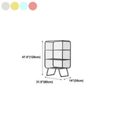 Modern Vertical Bookcase Metal Closed Storage Bookshelf for Bedroom , 31.5" W X 14" D