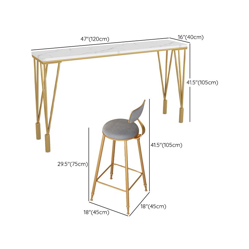 1/4/7 Pieces Pub Dining Set Modern Faux Marble Bar Stool and Table Set Clearhalo 'Bar Furniture' 'furn' 'furn_home_bar_bar_sets' 'Furniture' 'Home Bars & Bar Sets' 'home_bar_bar_sets' 'Kitchen & Dining Furniture' 1200x1200_5e43e32b-d567-4194-ad2a-d9d4cfe9b3cc