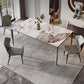 Rectangle Modern Stone Table Standard Height Kitchen Room Table with 4 Legs Clearhalo 'Dining Tables & Seating' 'Dining Tables' 'dining_table' 'furn' 'furn_dining_table' 'Furniture' 'Kitchen & Dining Furniture' 1200x1200_5e440e11-3ea9-43fe-9c12-da63a79d50ed