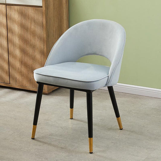Magnifique chaise de salle à manger en tissu, chaise de salle à manger en famille minimaliste moderne