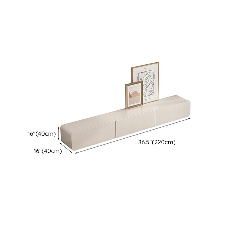 Wooden TV Media Console White TV Stand Console with 3 Drawers Clearhalo 'furn' 'furn_tv_stands_entertainment_centers' 'Furniture' 'Living Room Furniture' 'TV Stands & Entertainment Centers' 'TV Stands & Media Storage Furniture' 'tv_stands_entertainment_centers' 1200x1200_5e45a381-a371-4ed4-800b-777f7a0681c4