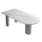 Metal Contemporary Free Form Table White Sintered Stone Table for Dining Room Clearhalo ' dining_table' 'Dining Tables & Seating' 'Dining Tables' 'furn' 'furn_dining_table' 'Furniture' 'furniture_dining_table' 'Kitchen & Dining Furniture' 'kitchen&dining_furn' 'kitchen' 'kitchen_dining_table' 1200x1200_5e4683b3-751a-4665-ad5c-7de13135625b