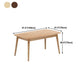 家庭用に4本の脚を持つ長方形の固体ダイニングテーブルモダンな家具