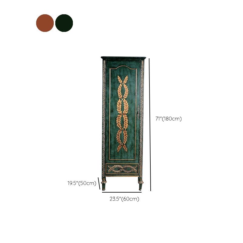 Solid Wood Wardrobe Cabinet Clothes Rail Wardrobe Armoire for Home Clearhalo 'Armoires & Wardrobes' 'armoires_wardrobes' 'Bedroom Furniture' 'furn' 'furn_armoires_wardrobes' 'Furniture' 1200x1200_5e4735c2-b437-473a-b612-ff0782ebe80c