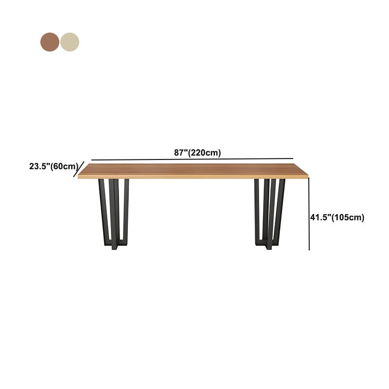 Tavolo da bar in stile industriale rettangolare btrollo in legno massello scrivania per interno