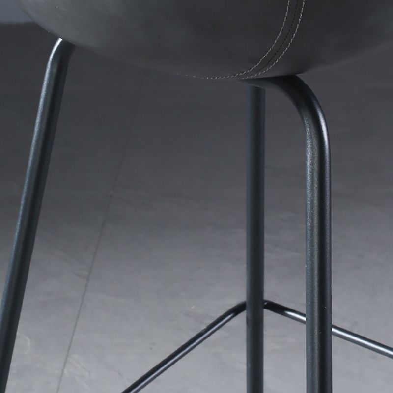 Industrial Style Bar-stool with Iron Legs Bucket Seat for Kitchen Bar Clearhalo 'Bar Furniture' 'Bar Stools' 'bar_stools' 'furn' 'furn_bar_stools' 'furniture_bar_stools' 'Kitchen & Dining Furniture' 'kitchen&dining_furn' 'kitchen' 'kitchen_furn' Furniture' 1200x1200_5e47cb42-3de2-4a0c-a426-63b75005356a