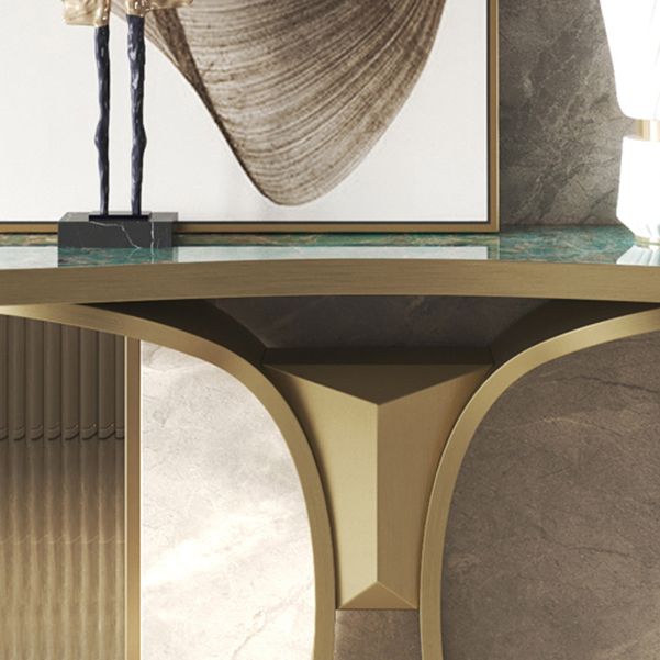 Tavolo console verde glam mezza luna tavolo divano console per sala