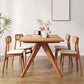 Mesa de cena de madera contemporánea 4 patas de comedor para uso doméstico