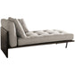 Contemporary Tufted Cotton Blend Chaise Lounge with Square Arm and Extra 2 Pillows Clearhalo 'Chairs & Seating' 'Chaise Lounge' 'chaise_lounge' 'furn' 'furn_chaise_lounge' 'Furniture' 'Living Room Furniture' 1200x1200_5e4b21e4-eb2a-4cd0-a3d7-8c972ed944cd