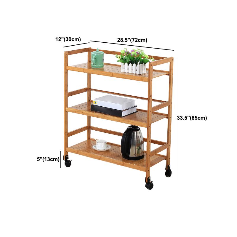 Bruine kleur moderne stijl boekenplank bamboe boekenkast voor studieruimte