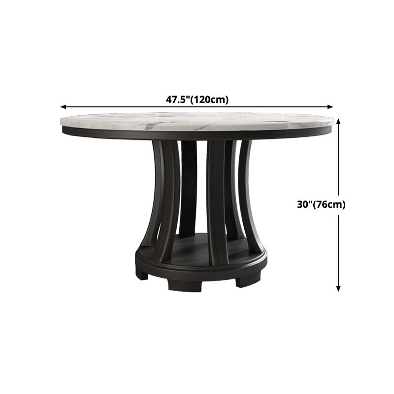 Round Dining Site Table Simplicity Style Marble Furniture with Pedestal Base Clearhalo ' dining_table' 'Dining Tables & Seating' 'Dining Tables' 'furn' 'furn_dining_table' 'Furniture' 'furniture_dining_table' 'Kitchen & Dining Furniture' 'kitchen&dining_furn' 'kitchen' 'kitchen_dining_table' 1200x1200_5e4c378f-0eeb-4d55-8376-367350856c4b