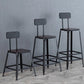 Juego de mesa de Bar Industrial de 1/3/5 piezas, mesa redonda de madera de pino para cafetería