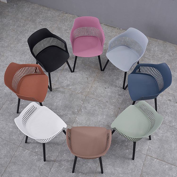 Modern Style Chair Dining Arm Chair for Kitchen with Plastic Legs Clearhalo 'Dining Chairs' 'Dining Tables & Seating' 'dining_chair' 'furn' 'furn_dining_chair' 'Furniture' 'furniture_dining_chair' 'Kitchen & Dining Furniture' 1200x1200_5e51bd54-7183-484e-9459-87bf3edb505b