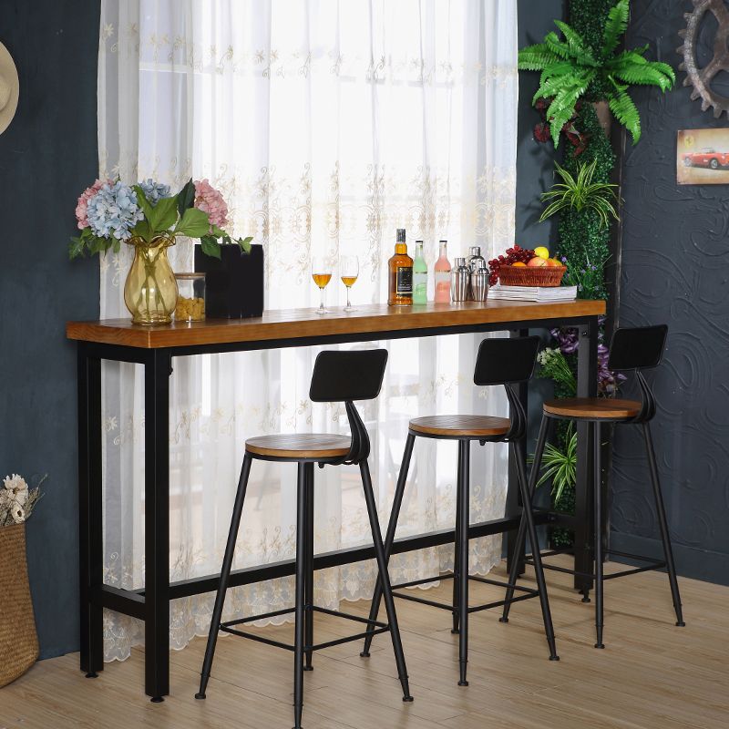 Industrial Bar Stool and Table Set 1/4/5 Pieces Pub Dining Set Clearhalo 'Bar Furniture' 'furn' 'furn_home_bar_bar_sets' 'Furniture' 'Home Bars & Bar Sets' 'home_bar_bar_sets' 'Kitchen & Dining Furniture' 1200x1200_5e528f99-c957-4c73-82cc-e3e66d2a6b4d