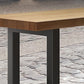 Brown Modern Style Bar Table Solid Wood Coffee Shop Bar Table with Metal Base Clearhalo 'Bar Furniture' 'Bar Tables' 'bar_tables' 'furn' 'furn_bar_tables' 'Furniture' 'furniture_bar_tables' 'Kitchen & Dining Furniture' 1200x1200_5e52bae3-2468-4f94-87a0-b91464b62d5a