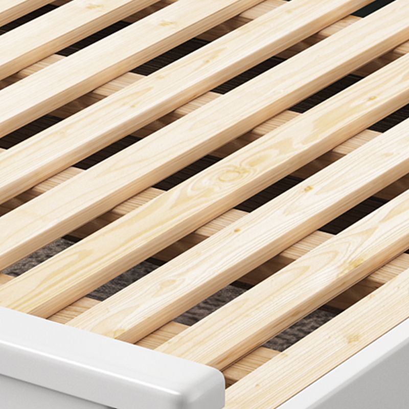 Contemporary Standard Bed Solid Wood Panel Bed with Headboard