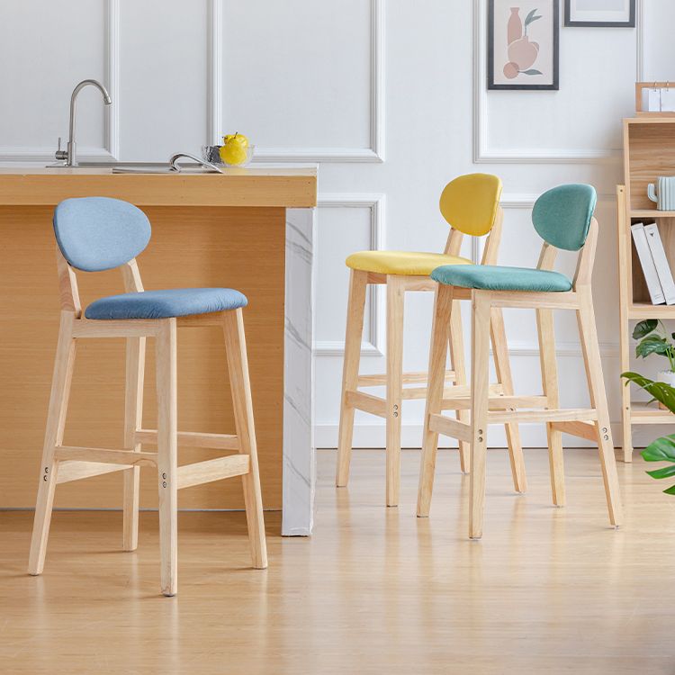 Modern Armless Backrest Counter Stool Wood Bar Stool with Cushion for Kitchen Clearhalo 'Bar Furniture' 'Bar Stools' 'bar_stools' 'furn' 'furn_bar_stools' 'furniture_bar_stools' 'Kitchen & Dining Furniture' 'kitchen&dining_furn' 'kitchen' 'kitchen_furn' Furniture' 1200x1200_5e52fd3d-b581-4de0-a438-31fe239dbfed