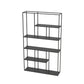 Minimalist Open Metal Etagere Bookcase with Rectangular Shelves Bookcase Clearhalo 'Bookcases' 'Furniture' 'furniture_bookcases' 'kitchen' 'kitchen_bookcases' 'Living Room Furniture' 'Office Furniture' 1200x1200_5e53a1c5-a22d-4fd1-8f00-8f9b2a0d1ace