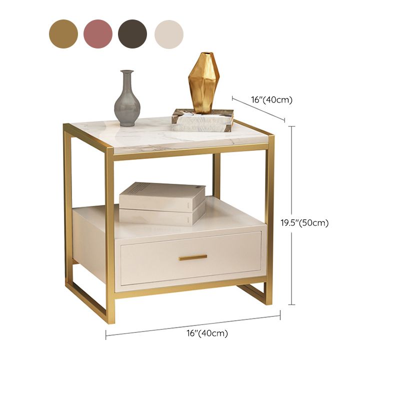 Cajones incluidos cabina de noche Mesa nocturna contemporánea para dormitorio