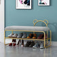 Modern Metal Entryway Bench Cushioned Rectangle Shoe Storage Seating Bench Clearhalo 'Benches' 'Chairs & Seating' 'furn' 'furn_benches' 'Furniture' 'Living Room Furniture' 1200x1200_5e5642ba-fb97-4f3a-b018-7040f24ec10d