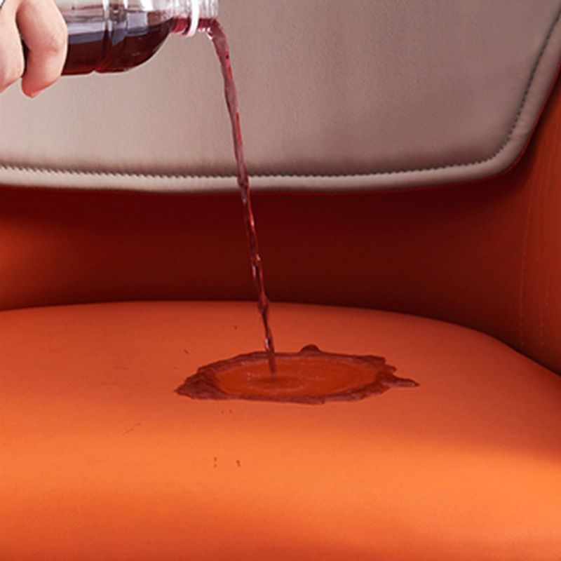 Leather Dining Armchairs Upholstered Solid Back Arm Chairs with Black Legs Clearhalo ' kitchen&dining_furn' 'Dining Chairs' 'Dining Tables & Seating' 'dining_chair' 'furn' 'furn_dining_chair' 'Furniture' 'furniture_dining_chair' 'Kitchen & Dining Furniture' 'kitchen' 1200x1200_5e56649a-e5f3-4d82-9282-d38b6492dbcb