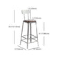 Industrial Square Iron Bar Stool Silver Footrest Bristol Stool Clearhalo 'Bar Furniture' 'Bar Stools' 'bar_stools' 'furn' 'furn_bar_stools' 'Furniture' 'Kitchen & Dining Furniture' 1200x1200_5e577fa1-f7dd-4a7b-aab6-626c7224326a
