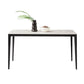 Sintered Stone Dining Table Industrial Style 4 Legs Metallic Base Rectangle Table Clearhalo ' dining_table' 'Dining Tables & Seating' 'Dining Tables' 'Furniture' 'furniture_dining_table' 'Kitchen & Dining Furniture' 'kitchen&dining_furn' 'kitchen' 'kitchen_dining_table' 1200x1200_5e5889c8-73c0-4135-b871-09c3c70dd305