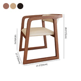 Modern Style Arm Dining Chairs Open Back Upholstered Armchairs with Wood Legs Clearhalo ' kitchen&dining_furn' 'Dining Chairs' 'Dining Tables & Seating' 'dining_chair' 'furn' 'furn_dining_chair' 'Furniture' 'furniture_dining_chair' 'Kitchen & Dining Furniture' 'kitchen' 1200x1200_5e5b6739-c34f-4a60-8a82-a4d56164b08b