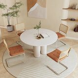 Ensemble de table moderne blanc 1/2/3/5 table de cuisine PCS et chaises avec cadre en métal