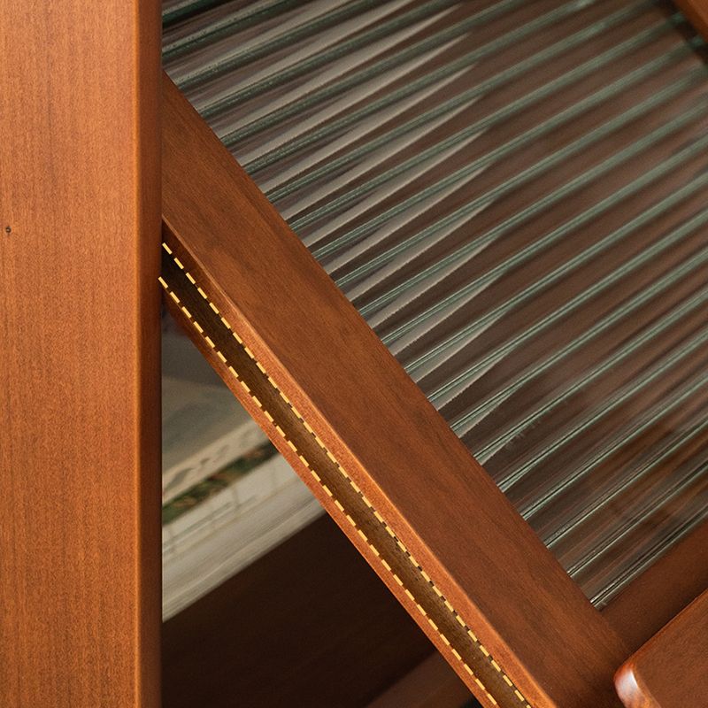 Mid-Century Design Natural Cabinet with 4 Doors in Pine Wood Clearhalo 'Cabinets & Chests' 'cabinets_chests' 'furn' 'furn_cabinets_chests' 'Furniture' 'Living Room Furniture' 1200x1200_5e62735c-d872-49d0-8b31-3ad6f4357ab2