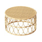 Tavolino da caffè scandinavo con piano rotondo Tavolino da cocktail in rattan