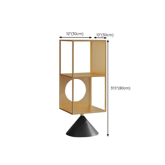 ホームオフィス用の棚付きのモダンな標準書籍棚の金属オープンシェルフ本棚