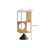 ホームオフィス用の棚付きのモダンな標準書籍棚の金属オープンシェルフ本棚