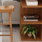Modern Wood Pub Table with Rectangle Table Top Double Pedestal Table- 41.3" H Clearhalo 'Bar Furniture' 'Bar Tables' 'bar_tables' 'furn' 'furn_bar_tables' 'Furniture' 'furniture_bar_tables' 'Kitchen & Dining Furniture' 1200x1200_5e63d687-dba6-4bed-b430-d17a5453cbcc