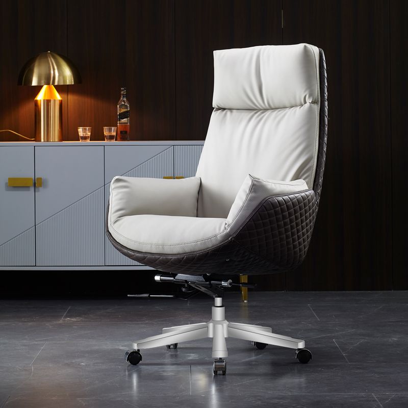 Modern Arm Home Bureau Stoel Gevotte Hight Back Desk -stoel met wielen