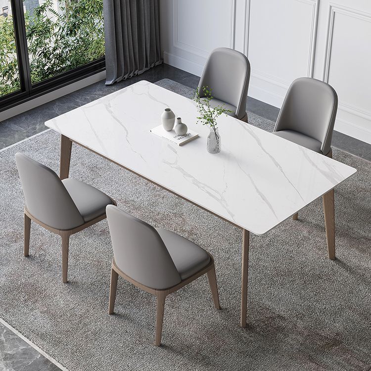 4本の脚のあるレストラン長方形のテーブルのための中世のモダンな焼結さた石のトップテーブル