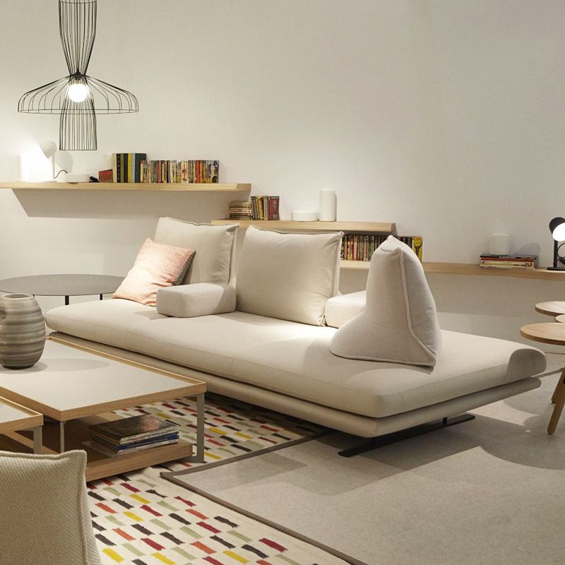 Modernistic Sofa with Bolster Pillows Armless Settee for Living Room Clearhalo 'furn' 'furn_sofas' 'Furniture' 'Living Room Furniture' 'Sofa' 'sofas' 1200x1200_5e654762-9dd5-4125-85d0-723267f11ea5