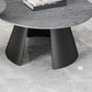 Glam Table basse ronde sur pied / 3 pieds en ardoise