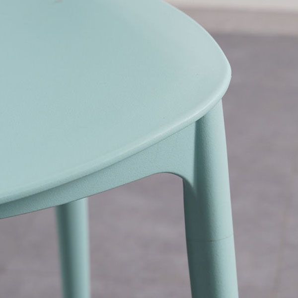 Plastic Dining Chair Open Back Dining Side Furniture in Matte Finish for Home Clearhalo 'Dining Chairs' 'Dining Tables & Seating' 'dining_chair' 'furn' 'furn_dining_chair' 'Furniture' 'Kitchen & Dining Furniture' 1200x1200_5e663d6a-8668-4a80-b0c4-29e80661e1e5