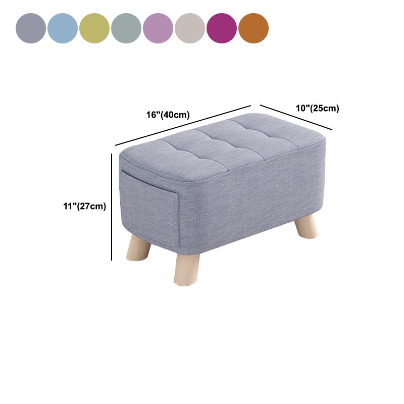 Modern Cotton Storage Pouf Plain Rectangle Tufted Chair Ottoman Clearhalo 'furn' 'furn_ottomans_poufs' 'Furniture' 'Living Room Furniture' 'Ottomans & Poufs' 'ottomans_poufs' 1200x1200_5e66f591-b56c-42bc-bec9-d448130a29dc